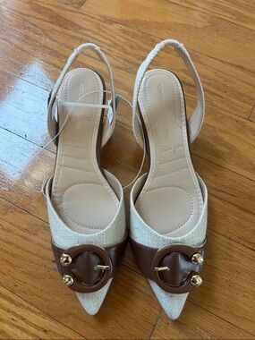 NEW Adrienne Vittadini women sling back shoes size 7.5